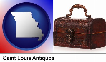 an antique wooden chest in Saint Louis, MO