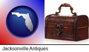 an antique wooden chest in Jacksonville, FL