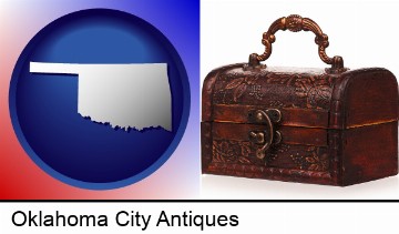 an antique wooden chest in Oklahoma City, OK